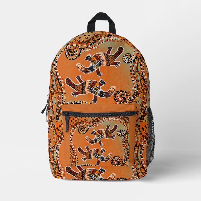 MOCHILA IMPRESA ORNITORRINCO ARTE        (Anverso)