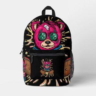 Mochila Impresa Oso En La Miel
