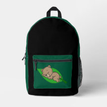 Oso en una hoja
