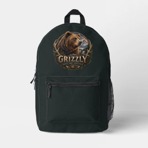 Mochila Impresa Oso Pardo – Salvaje Americano