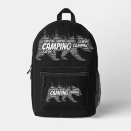 Mochila Impresa Osos negros rústicos en el bosque