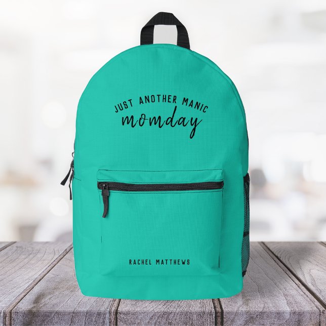 Mochila Impresa Otro momento maniático | Super Mom Trendy Green (Subido por el creador)