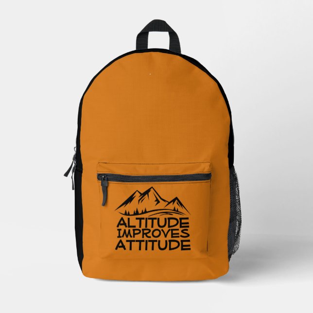 Mochila Impresa Outdoor Trail Adventure yellow black Backpack (Anverso)