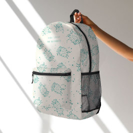 Mochila Impresa Ovejas Lindas – Patrón Caprichoso Sin Costuras