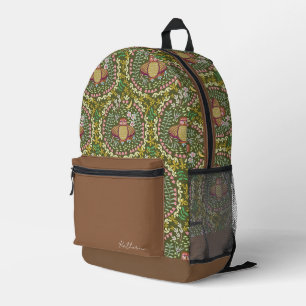 Mochila Impresa Owl Folk Green