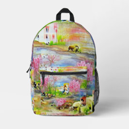 Mochila Impresa Paisaje acuarela