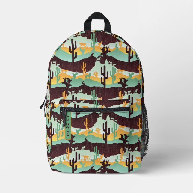 Mochila Impresa Paisaje del desierto del Suroeste (Anverso)