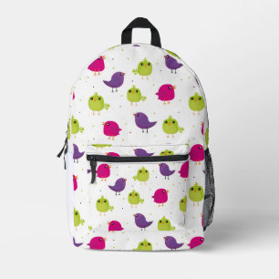 Mochila Impresa Pájaros coloridos lindos