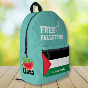 Mochila Impresa Palestina Libre Personalizado Bandera de Palesti