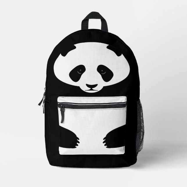 Mochila Impresa Panda de dibujos animados (Anverso)