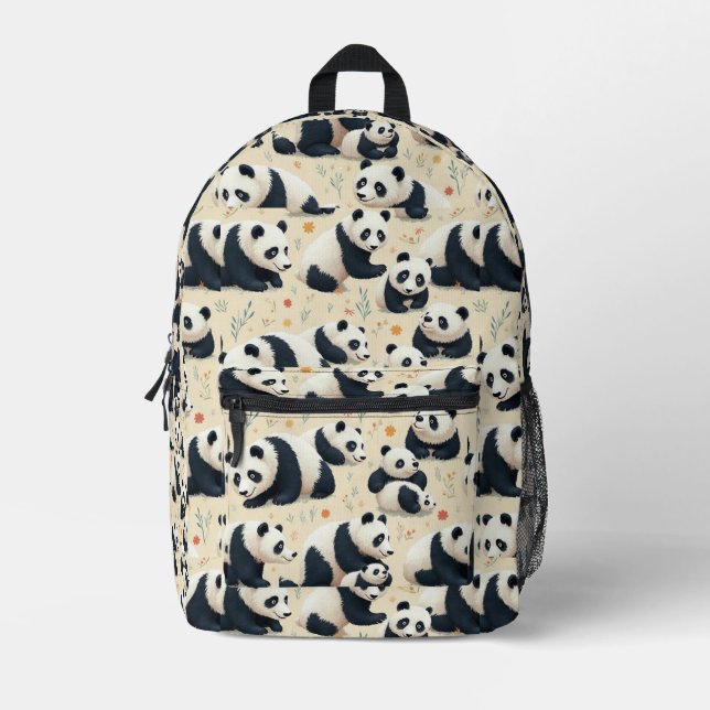 Mochila Impresa Panda Fun 1 (Anverso)
