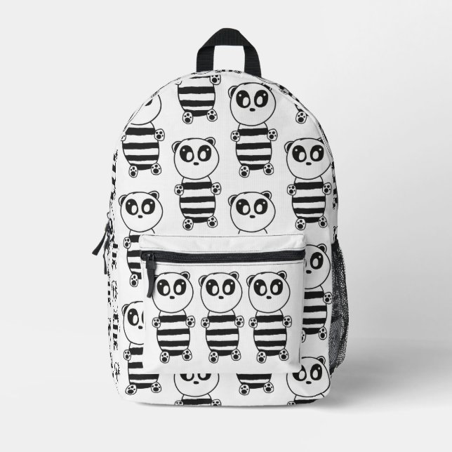 Mochila Impresa Panda Kids (Anverso)