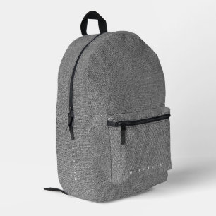 Mochila Impresa Pantalones vaqueros grises elegantes minimalistas