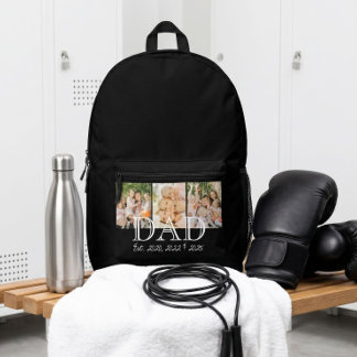 Mochila Impresa Papá Est. Blanco Negrita Texto Mínimo 3 Fotos