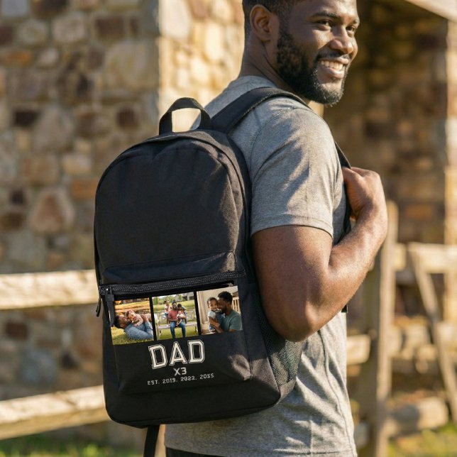 Mochila Impresa Papá Establecido Años Negrita Negra 3 Foto (Subido por el creador)