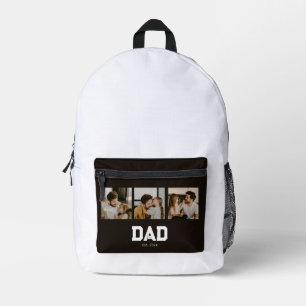 Mochila Impresa Papá Estableció Diversión Negra 3 Foto