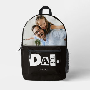 Mochila Impresa Papá Estableció Foto Personalizada Moderna 