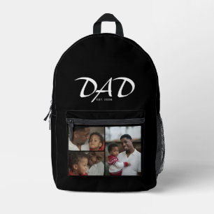 Mochila Impresa Papá Estableció Negro Negrita 3 Foto