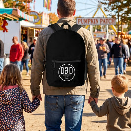 Mochila Impresa Papá moderno con nombres sencillos de los niños