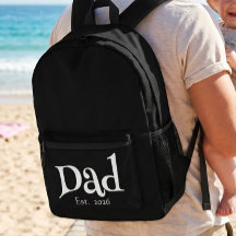 Papá Negro Establecido Nuevo Papá Simple y Negrita