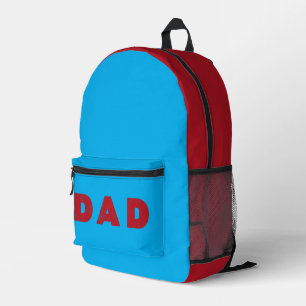 Mochila Impresa Papá [Texto Rojo Destrozado]