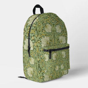 Mochila Impresa Papel pintado floral azul de William Morris Pimper
