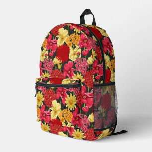 Mochila Impresa Papel tapizado floral en acuarela