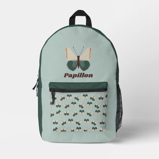 Mochila Impresa Papillon vert (Anverso)