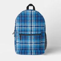 Paquete de respaldo de Blue Plaid