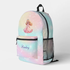 Mochila impresa para princesas personalizadas