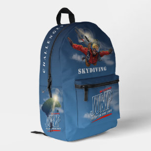 Mochila Impresa Paracaidismo-Siente la Libertad sobre las Nubes   