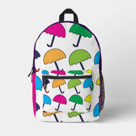 Mochila Impresa Paraguas coloridos