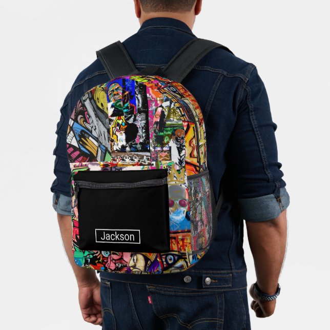 Mochila Impresa pared de grafitis (Insitu (Modelo))