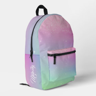 Mochila Impresa Parking de degradado Ombre Purpurina Pastel