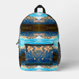 Mochila Impresa Parque nacional Vintage USA Alaska Mt Mckinley