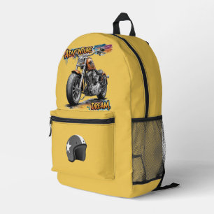 Mochila Impresa Paseo de Sueño de Aventura – Motocicleta Chopper V