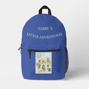 Mochila Impresa Patineta personalizada para niño Pequeñas Aventura