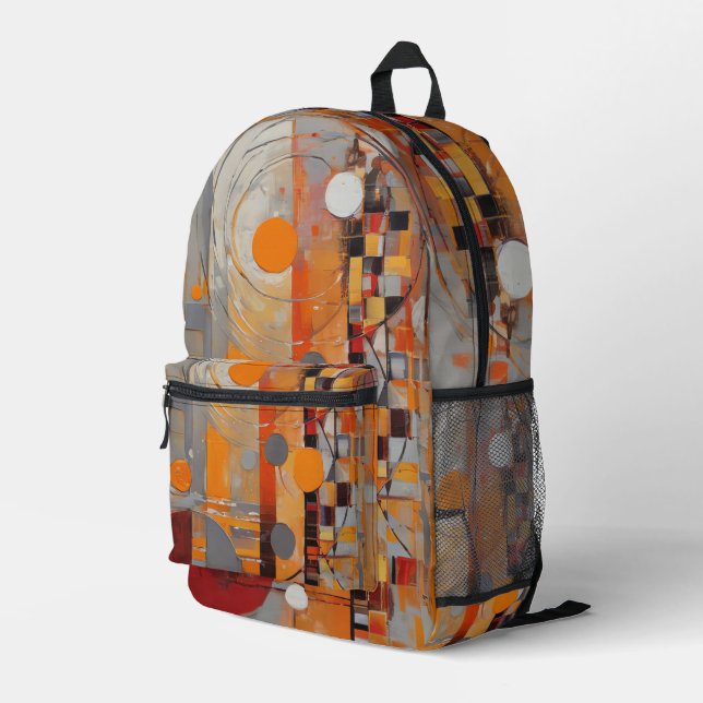 Mochila Impresa Patrón abstracto (Esquina derecha trasera )