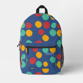 Mochila Impresa Patrón abstracto azul moderno