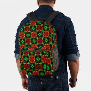 Mochila Impresa Patrón abstracto boho elegante moderno floral #504