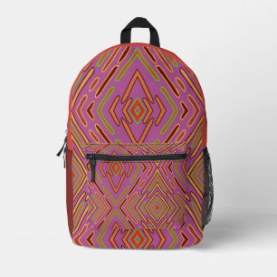 Mochila Impresa Patrón abstracto de circuitos futuristas