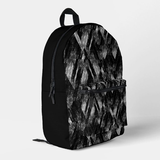 Mochila Impresa Patrón abstracto de grunge. (Esquina izquierda trasera)