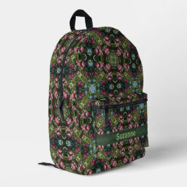 Mochila Impresa Patrón abstracto de manzanas rojas personalizado