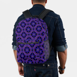 Mochila Impresa Patrón abstracto elegante boho moderno floral #505