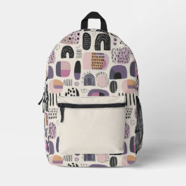 Mochila Impresa Patrón abstracto geométrico boho