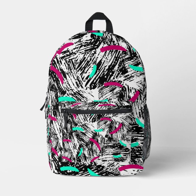 Mochila Impresa Patrón abstracto moderno. (Anverso)
