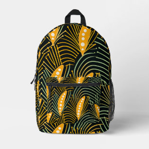 Mochila Impresa Patrón africano vibrante