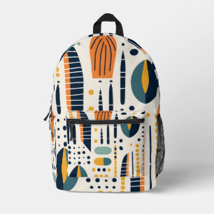 Mochila Impresa Patrón africano vibrante