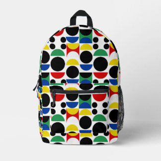 Mochila Impresa Patrón Bauhaus escandinavo de mediados del siglo