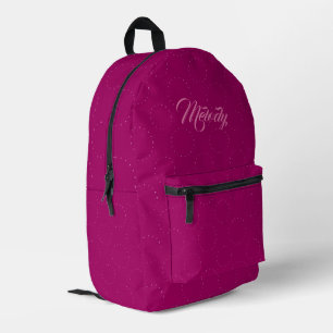 Mochila Impresa Patrón celestial de la noche estelar rosada person
